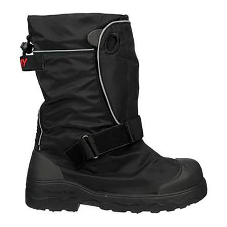 Tingley Orion XT Traction Overshoe w/ Roll-A-Way Gaiter, Small, Oil Resistant, Black 7550G.SM